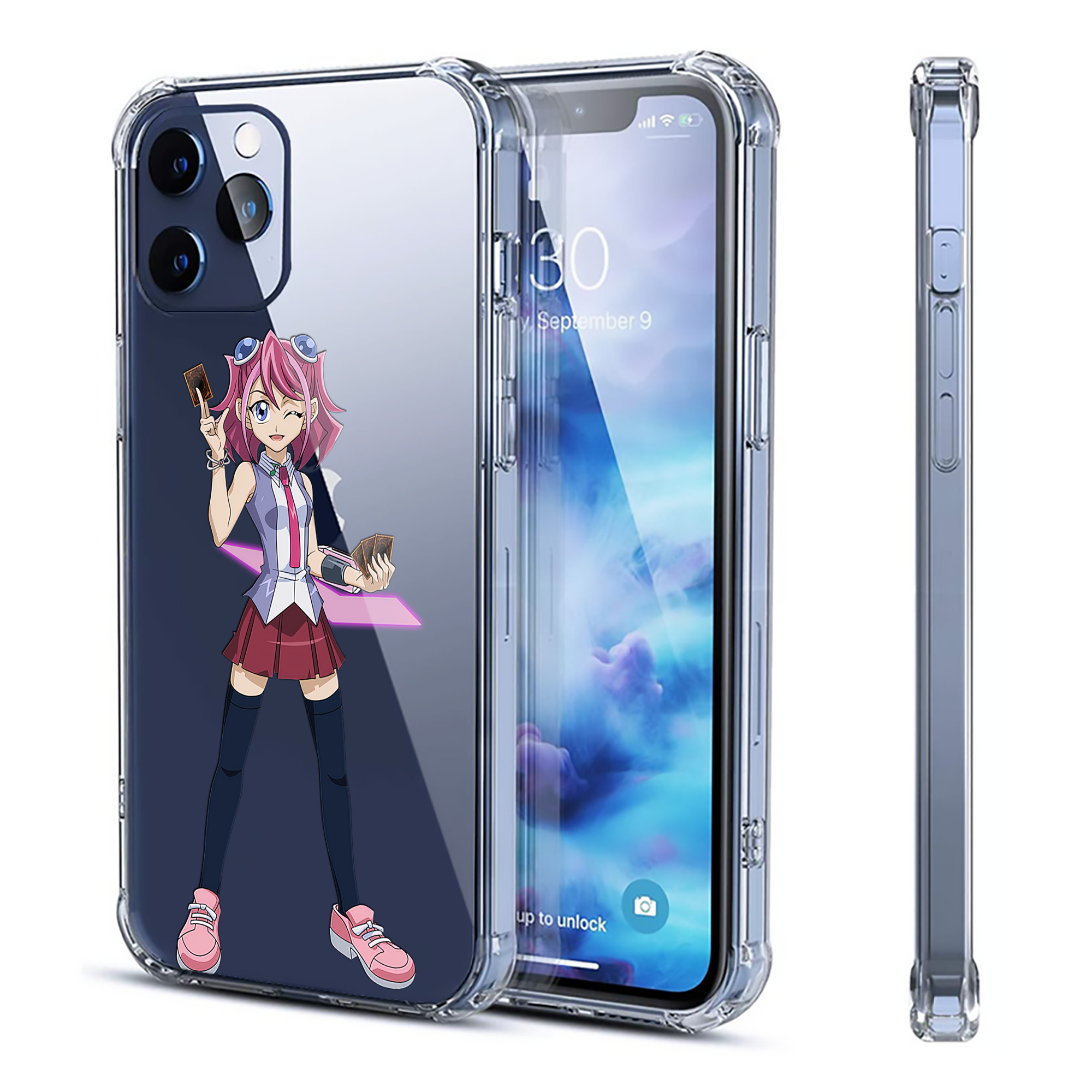 （画像用） 遊☆戯☆王 Yu-Gi-Oh! 【iPhone 12シリーズ対応】透明スマホケース（クリアソフトケース）